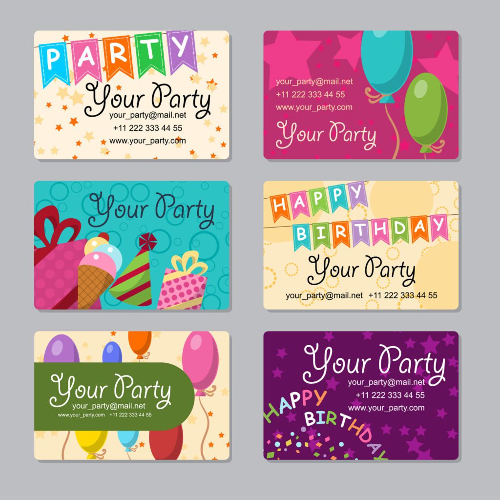 DFW Ultimate Birthday Party Expo Colorful Invitations